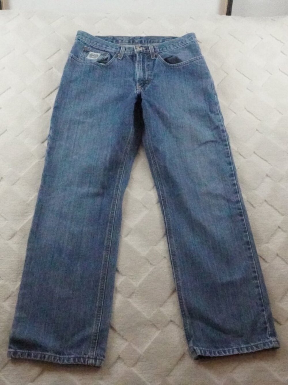 Cinch White Label Mid Rise Relaxed Fit Straight Leg Jean 32x30 Dark Stonewash